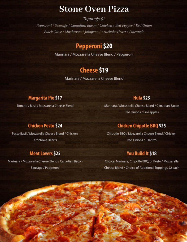 restaurant menu Antelope Point Marina & RV Park